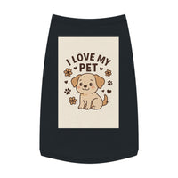 Customizable Cute Pet Tank Top - I Love My Pet, Dog Apparel, Pet Lover Gifts, Summer Dog Fashion, Comfortable Dog Clothing